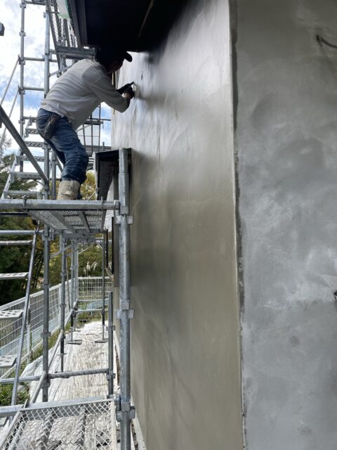 全面モルタル金鏝仕上げ✨