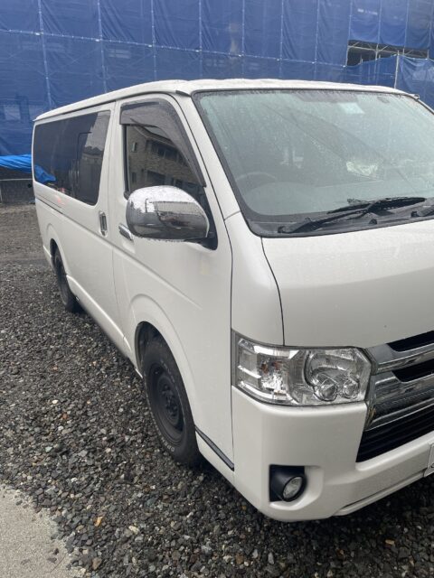 雨の中休日出勤